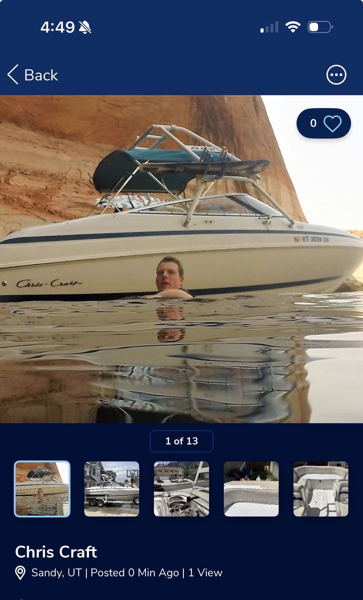 1998 Chris Craft BR230 Bowrider with Tower, Trailer, and Water Sports Gear