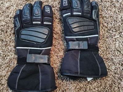 leather motorcycle riding gloves men's large