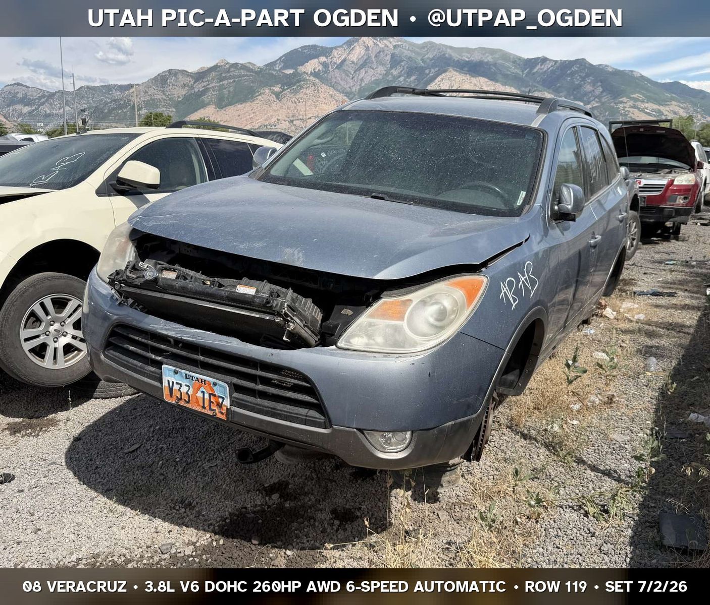 2008 Hyundai Veracruz Parts - UTPAP Ogden