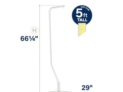Prevue Pet Products Tubular Steel Hanging Bird Cage Stand 1781 White, 24-Inch by 24-Inch by 60-Inch