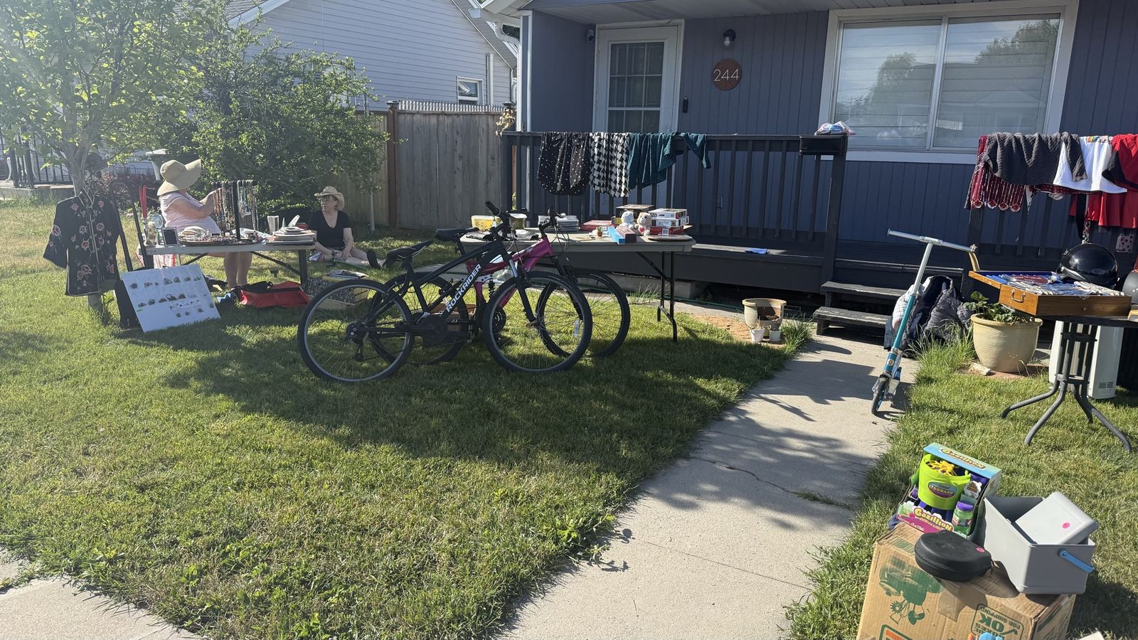 HUGE yard sale NOW!