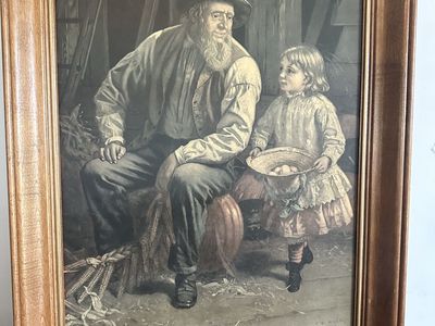 The American Farmer Framed Print by Thomas Waterman Wood 1882