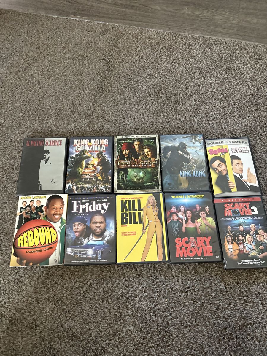 Ten DVDs for $7