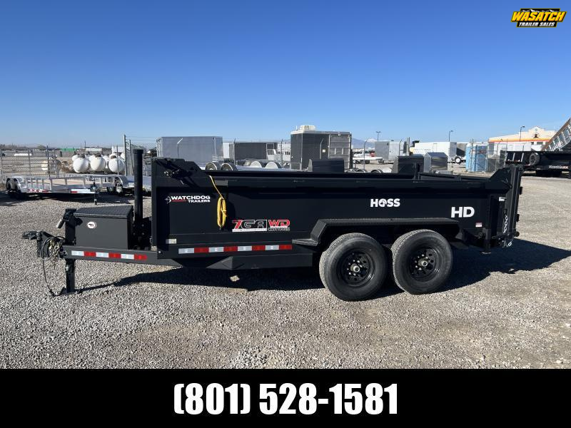 Watchdog 7x14 Hoss Rumble Bed Dump Trailer