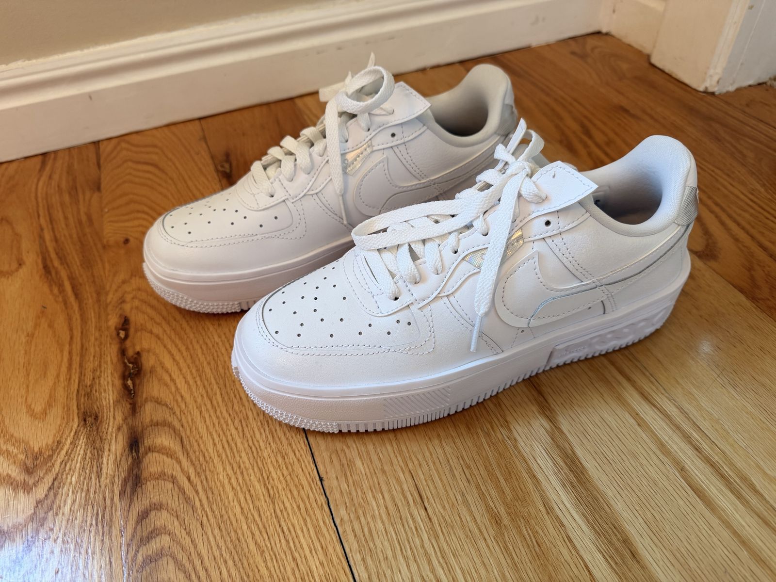 Nike Air Force 1 Shadow White Sneakers Women's Size 9