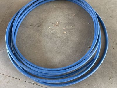 Blue 1-inch Water Pipe - Approx. 50 Feet - Durable Plumbing Line