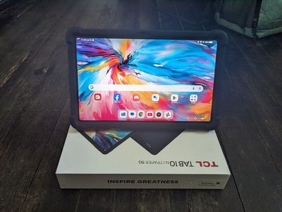 TCL TAB10 NXTPAPER 5G Tablet in Black with Rugged Case - Excellent Condition