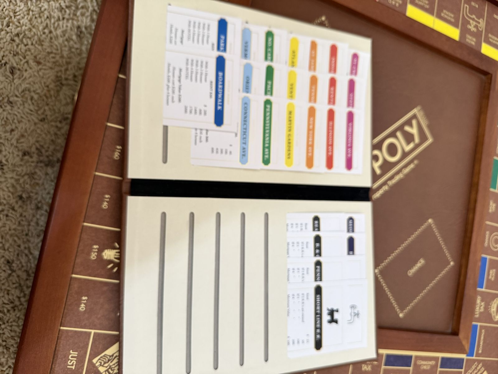 Deluxe Scrabble and Deluxe Monopoly.