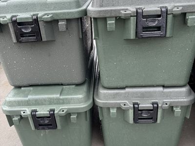 Plano Storage Bins With Lids $10 Each