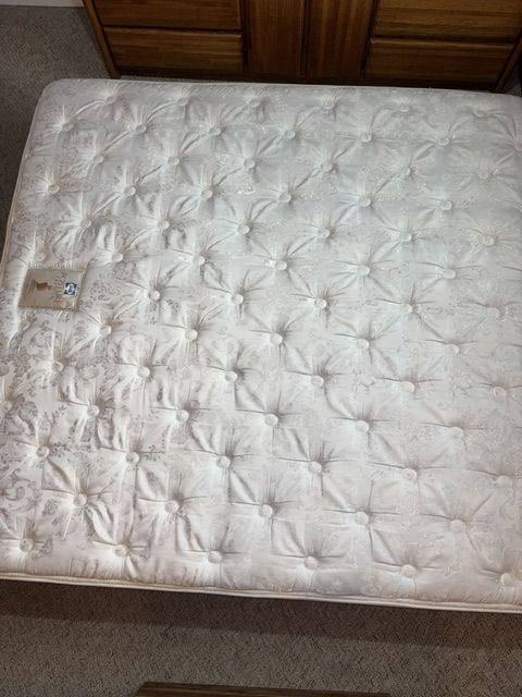 Free king size mattress, box springs and bed pad/mattress topper