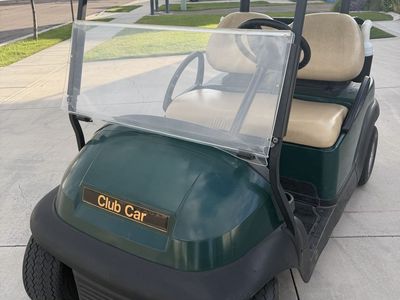 Club Car Green 2-Seater Golf Cart with Windshield - Ready for the Course or Community