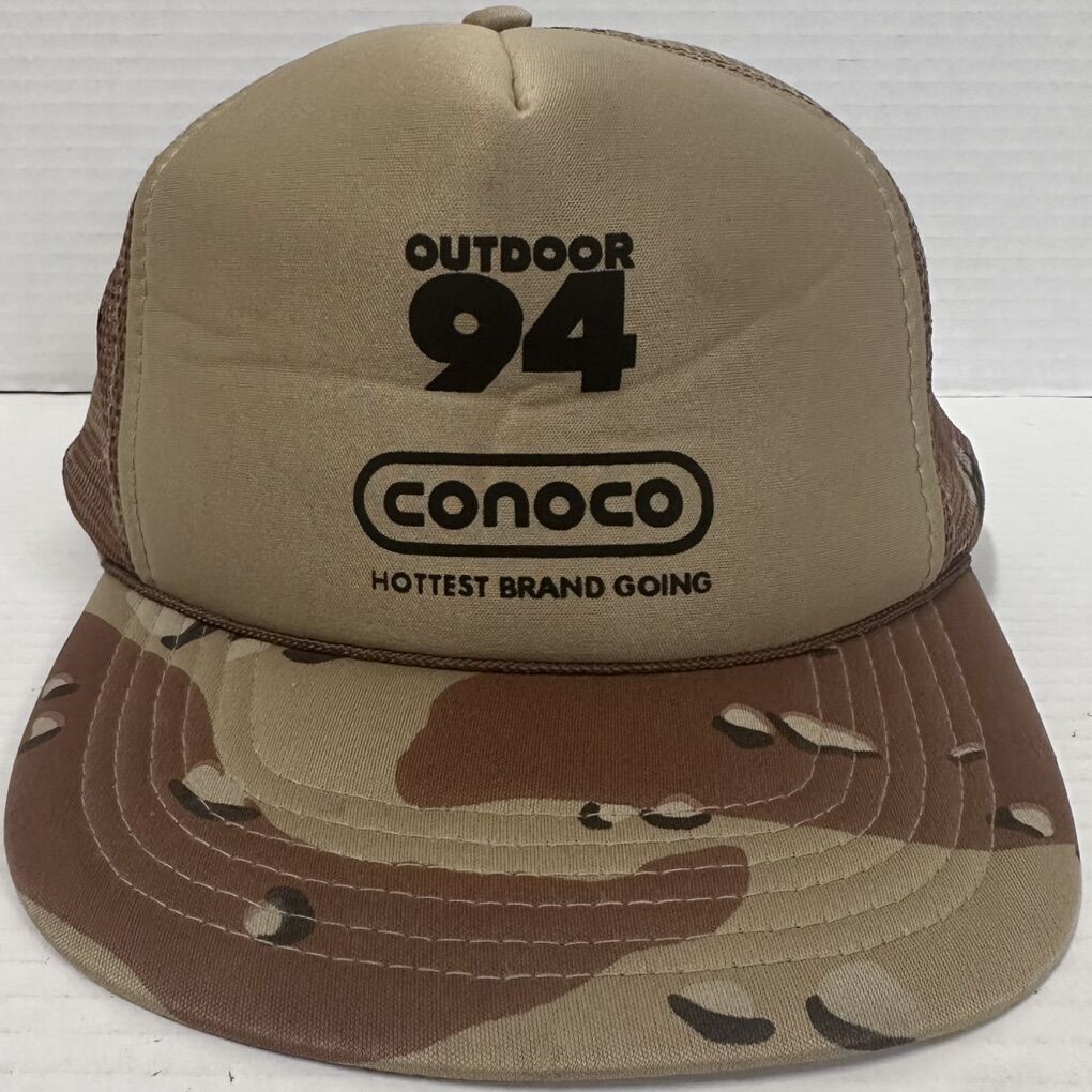 Camouflage Conoco Outdoor Trucker Style Snapback