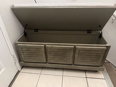 Fabric Store Bench Entryway Shoe Bench
