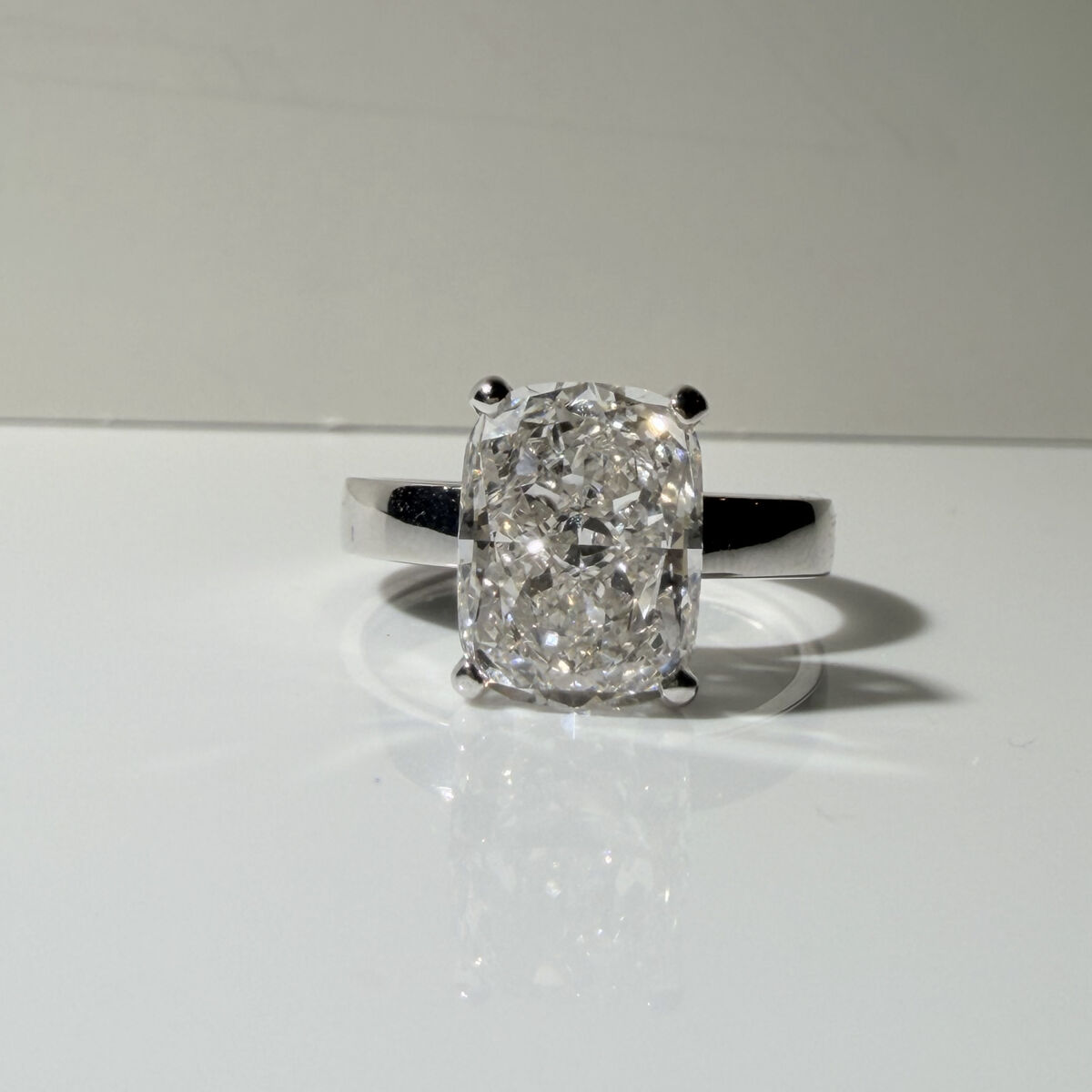 Elongated Cushion Cut Lab Grown Diamond Ring