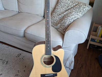 Mitchell MD-100SCE/N Acoustic-Electric Guitar - Natural Gloss