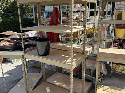 Garage storage shelves