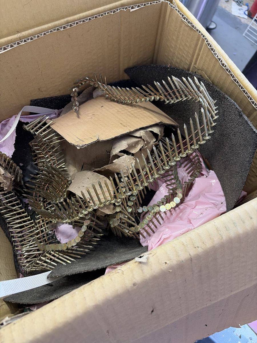 Box of nails.