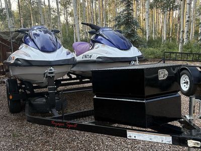 Two Yamaha WaveRunner FX High Output Jet Skis with Voyager Double Trailer