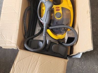 SteamMachine Multi-Purpose Steam Cleaner with Attachments - Yellow, Works Great!