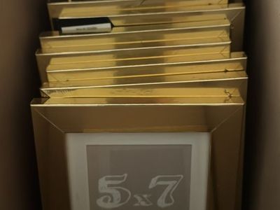 Studio Decor Gold 5x7 Picture Frame with Mat for 4x6 Photos - Case of 12
