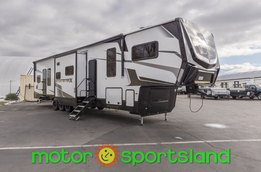 2025 Kzrv Sportster 3914X Toy Hauler Garage Rear Living Room U-Shaped Dinette Outdoor Kitchen