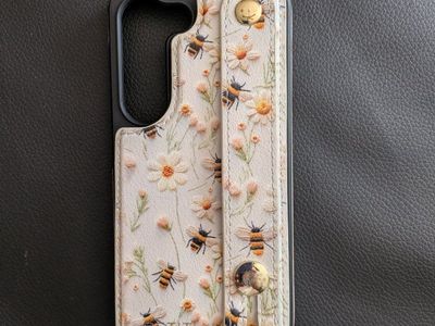 Bee Floral Wallet Phone Case w/ Ring Holder