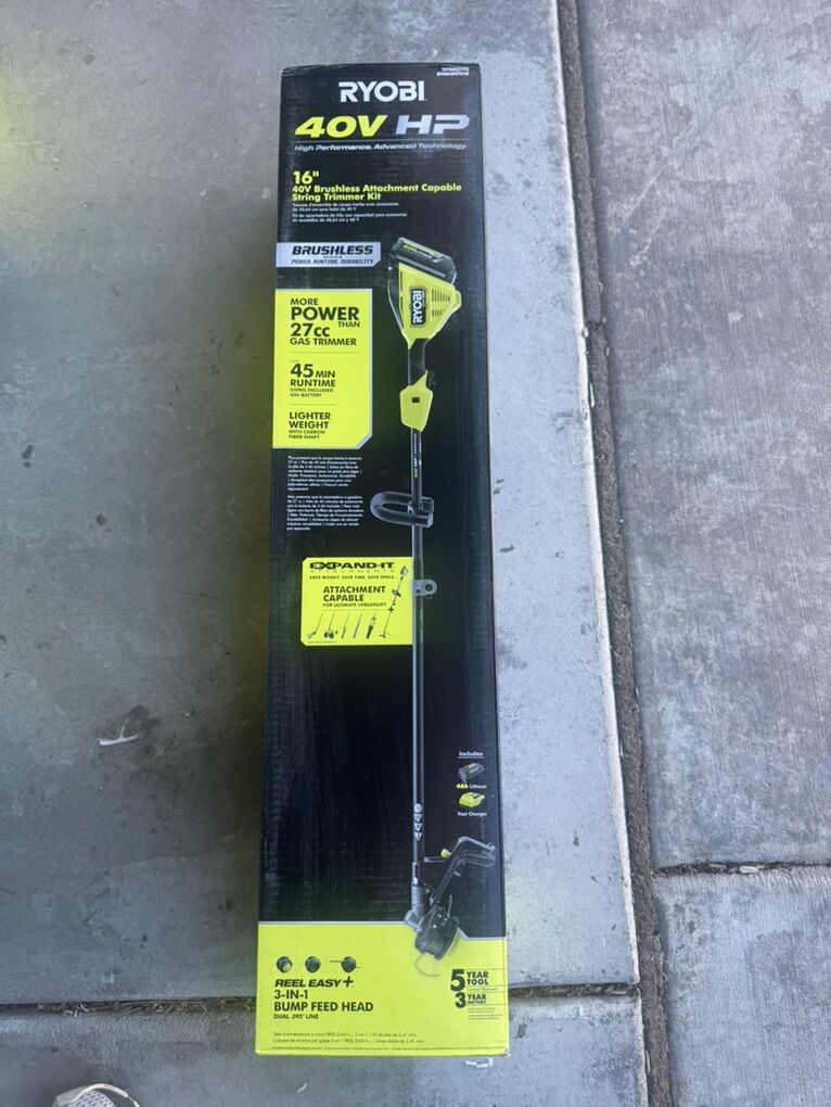 Ryobi 16 Inch Trimmer 4mah Battery Edger.