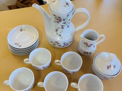 Teapot Set | 13pc tea party set, 5 cups and plates