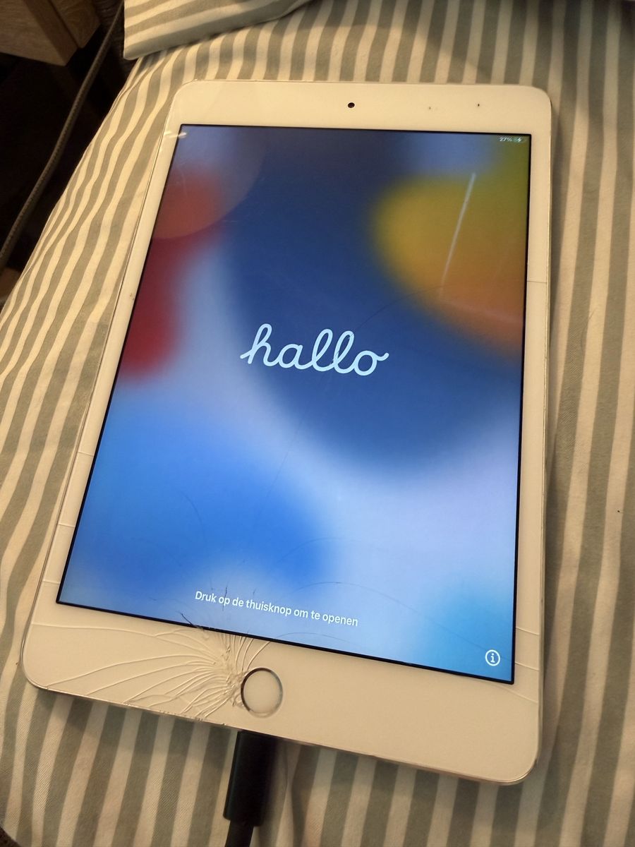 Apple iPad mini 4 (MK9P2LL/A) 128GB Wi-Fi - Cracked Screen