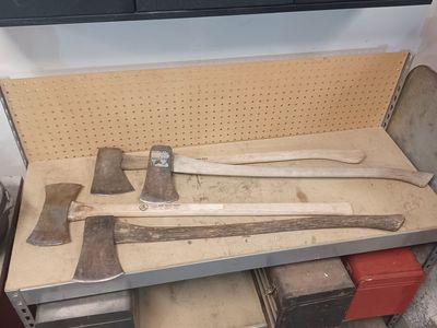 Vintage axes. $45 ea.