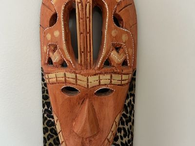 Very colorful African mask- artwork