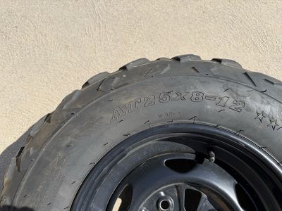 ATV Tires and steel Wheels