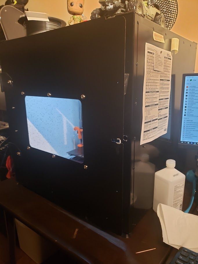 Welded Steel 3D Printer Enclosure – Fire Resistant & Sound Dampening (70 characters) - Fits MK3S