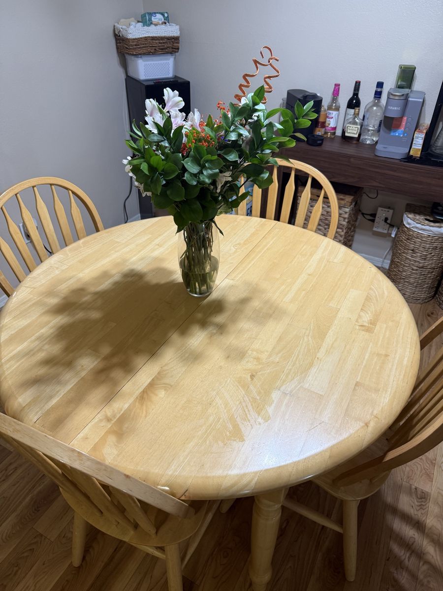 Solid oak table