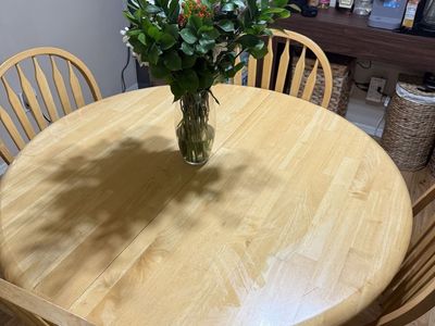 Solid oak table