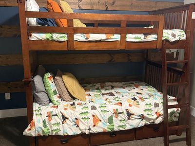 Bunk beds with drawer storage