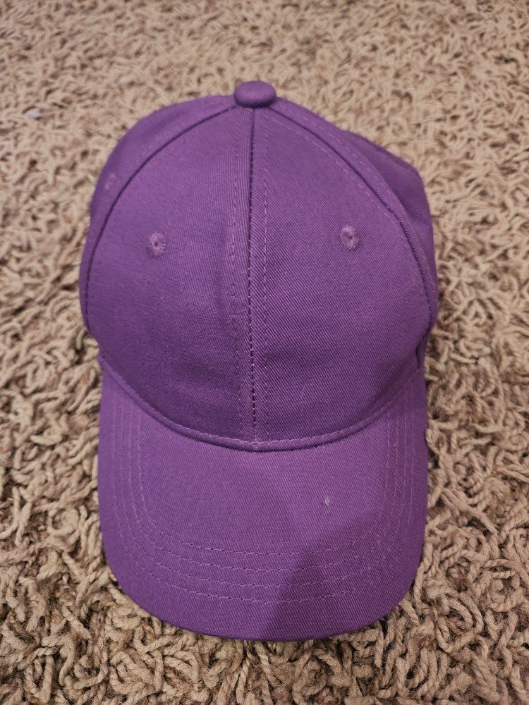 plain purple hat