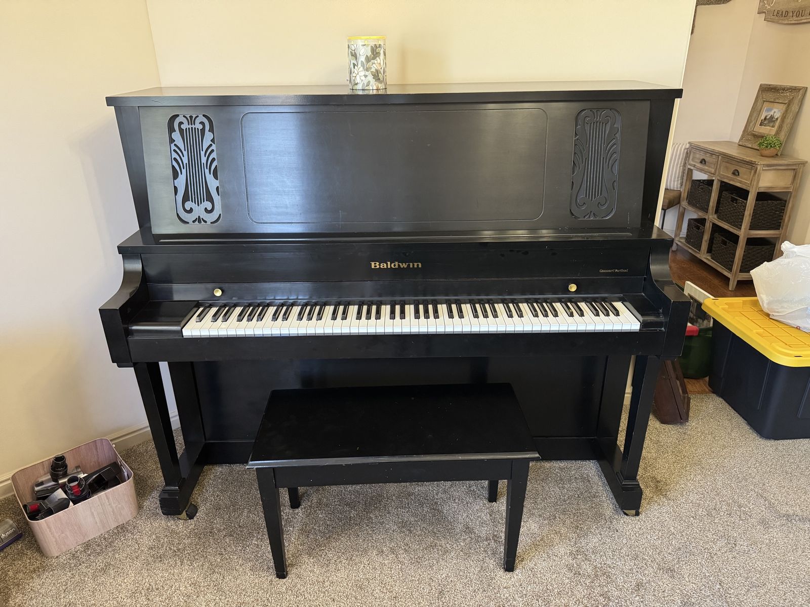 Baldwin Concert Vertical Piano - Black