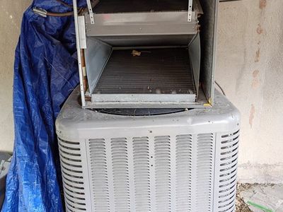 Rheem RA1342AJ1NA Outdoor AC Unit & Coils - May 2015 - Used