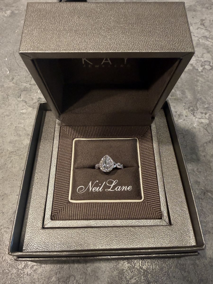 Neil Lane Pear-Shaped Diamond Engagement Ring – Never Worn – $3,000 OBO