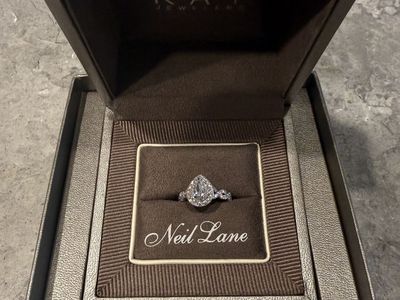 Neil Lane Pear-Shaped Diamond Engagement Ring – Never Worn – $3,000 OBO