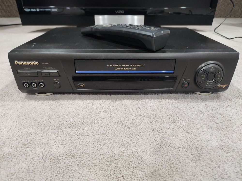 Panasonic VCR with remote control. Excellent condition.