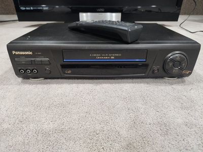 Panasonic VCR with remote control. Excellent condition.