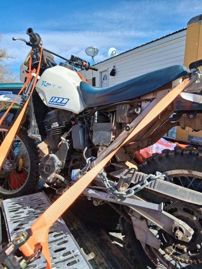 class 1986 Kawasaki KLR600 adventure bike