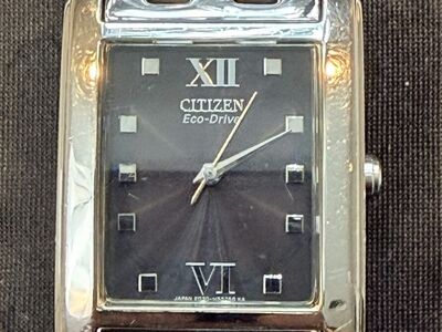 Citizen Eco-Drive — Black Dial on Bracelet (Solar Powered)