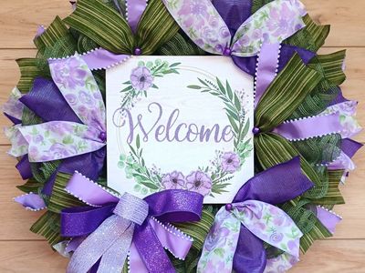 Lavender Welcome Wreath