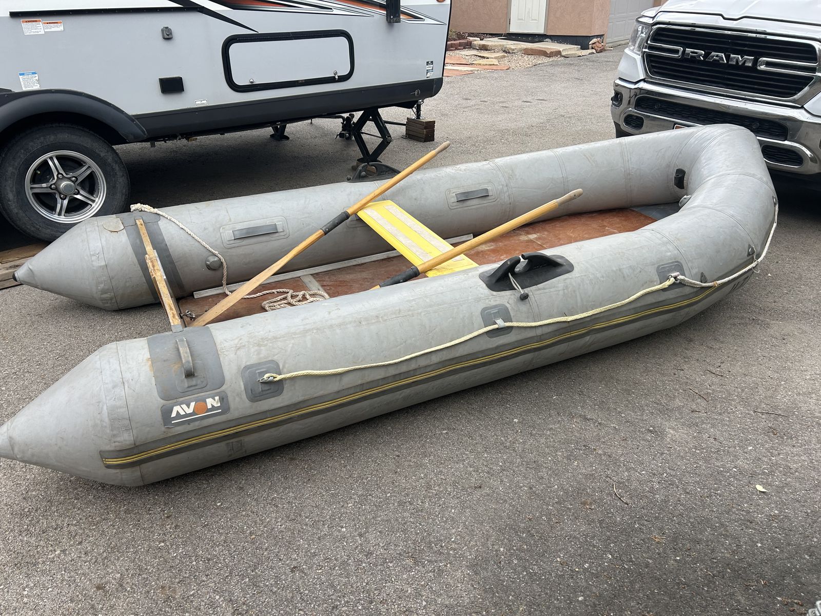 Avon Rover 13’ inflatable raft with motor