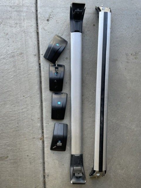 Roof rack gently used on a Lexus NX 200t