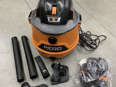 RIDGID 14 Gal. 6.0 Peak HP NXT Shop Vacuum Wet Dry Vac with Fine Dust Filter, Locking Hose, Wands and Attachments HD1400