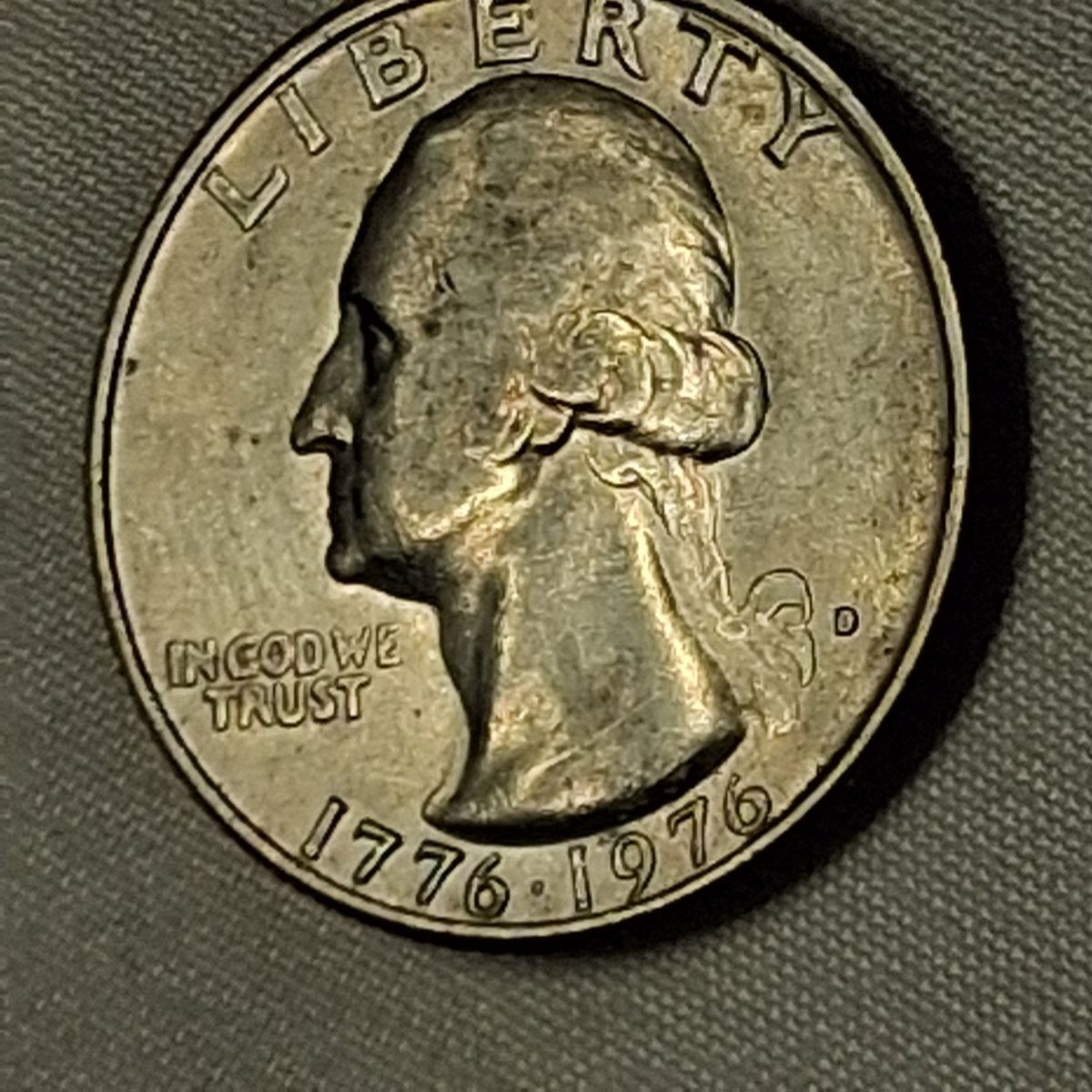 1776-1976 Bicentennial Washington Quarter Dollar Coin - Denver Mint